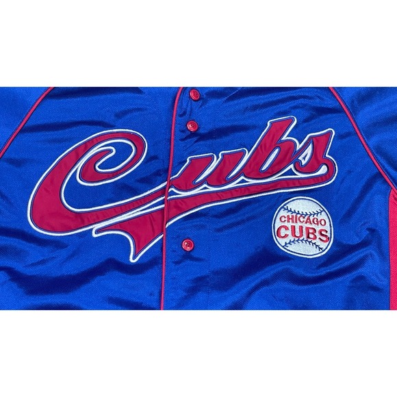 True Fan MLB Genuine‎ Merchandise Embroidered Chicago Cubs Baseball Jersey Large - Picture 3 of 14